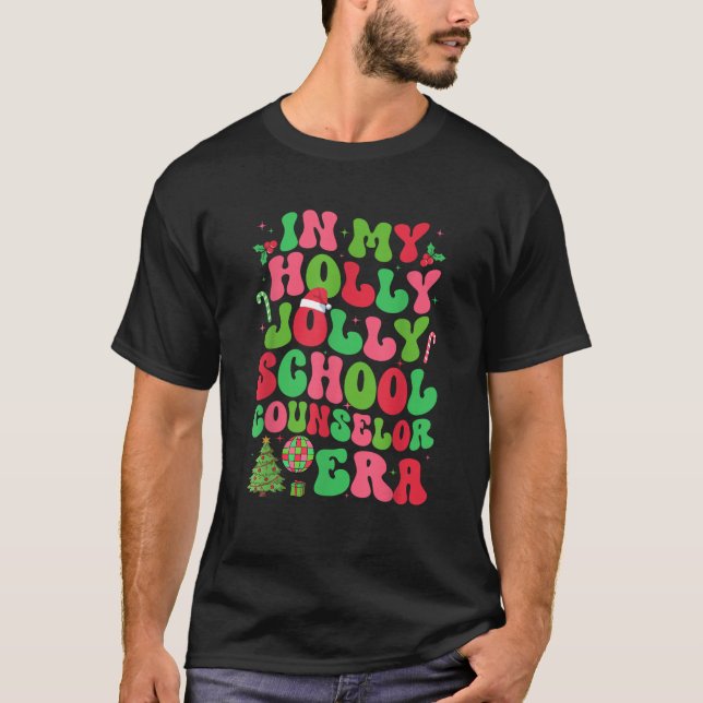 Camiseta Em Meu Cristo Holly Xmas Jolly School Consultor Er (Frente)