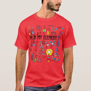 Camiseta Em Meu Elemento Química Ciência Engraçada Nerd Quí