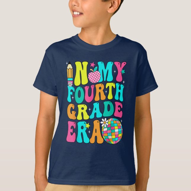 Camiseta Em Meu Quarto Ano, Estudante de Professores do 4º  (Frente)