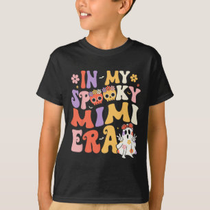 Camiseta Em Meu Spooky Era Mimi Groovy Ghost Halloween Gran