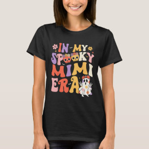 Camiseta Em Meu Spooky Era Mimi Groovy Ghost Halloween Gran