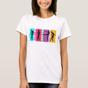 Camiseta em microfibra feminina Dança louvor e...