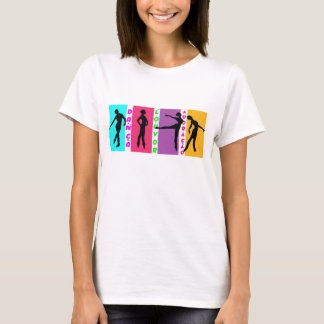 Camiseta em microfibra feminina Dança louvor e...
