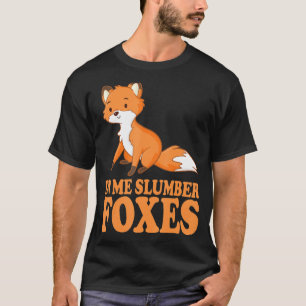 Camiseta Em mim, raposas de madeira fantasia de raposas