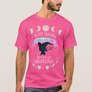 Camiseta Em Minha Defesa Era Lua Cheia E Eu Fui Deixado So