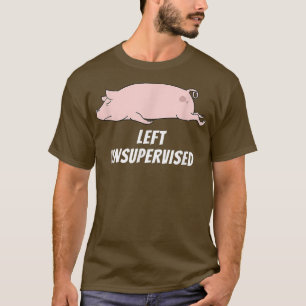 Camiseta Em Minha Defesa Eu Fui Deixado Pig Lazy 325 Sem Su