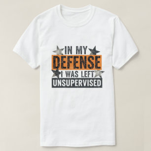 Camiseta em Minha Defesa eu Fui Deixado Sem Supervisão Dive
