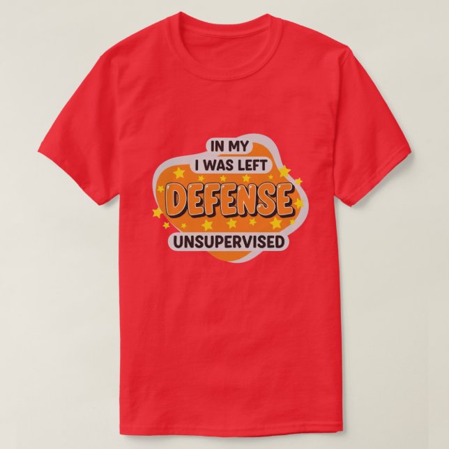 Camiseta em Minha Defesa Eu Fui Deixado Sem Supervisão Dive (Frente do Design)