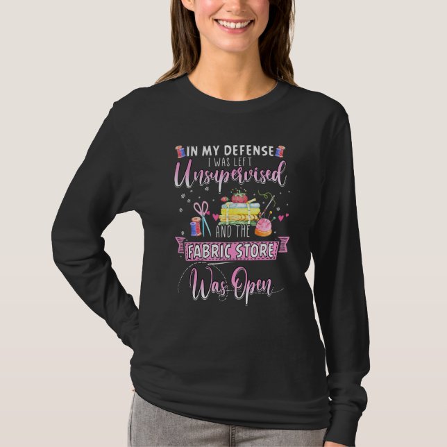 Camiseta Em minha defesa eu fui deixado sem supervisão e a  (Frente)