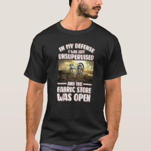 Camiseta Em Minha Defesa, Eu Fui Deixado Sem Supervisão Na