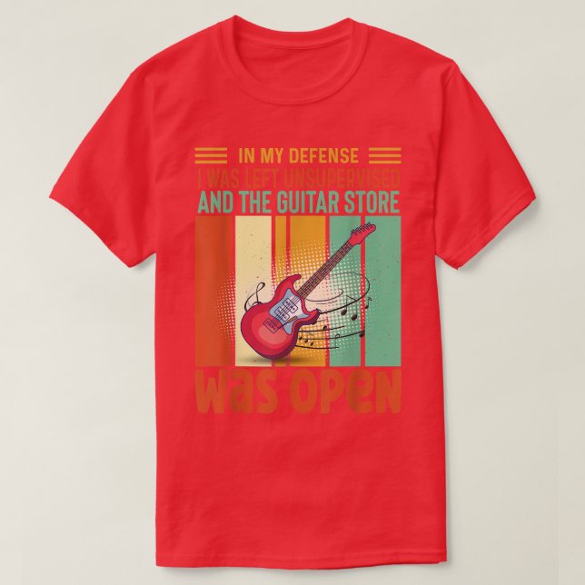 Camiseta Em minha defesa, fui deixado sem supervisão. (Frente do Design)