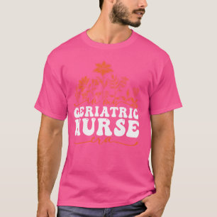 Camiseta Em Minha Enfermeira Geriátrica Flores