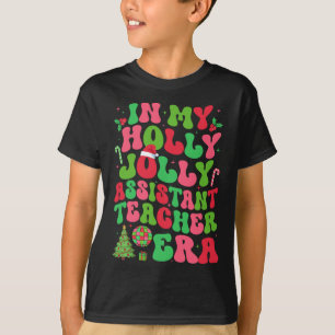 Camiseta Em Minha Holly Xmas Jolly Istant Professora Era Ch