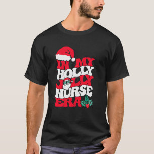 Camiseta Em Minha Holly Xmas Jolly Nurse Era Retro Natal N