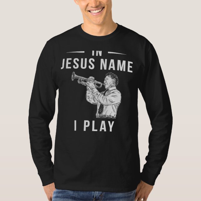 Camiseta Em nome de Jesus, eu sopro o trompete! (Frente)