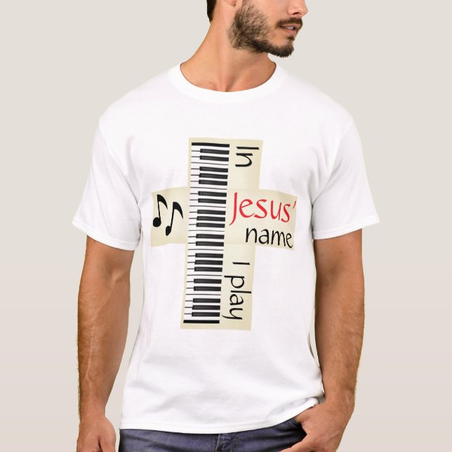 Camiseta Em nome de Jesus, eu toco (Frente)