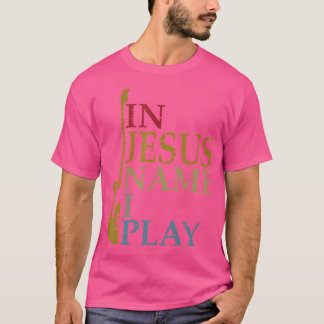 Camiseta Em Nome de Jesus Eu Toco Guitarra