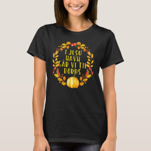 Camiseta Em Nome De Jesus Nos Sentamos Norwegian Oração Swe