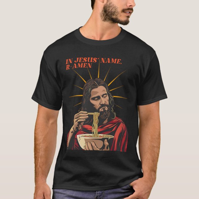 Camiseta Em Nome Jesusâ€™, R-Amen (Frente)