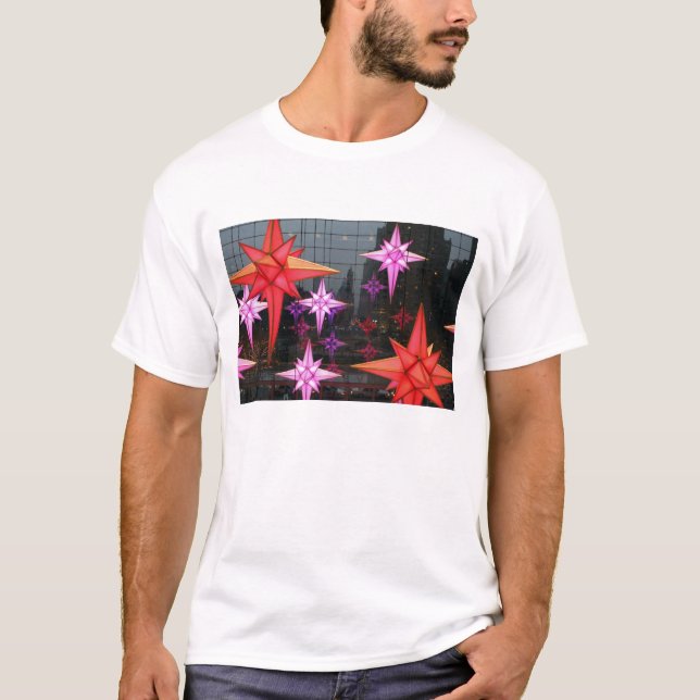 Camiseta Em Nova York. Decoração de Natal dentro (Frente)