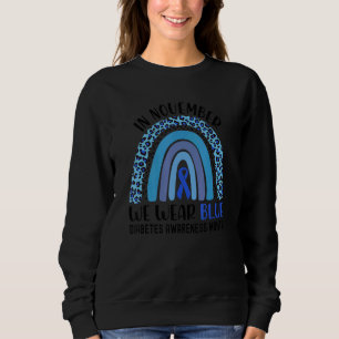 Camiseta Em Novembro Estávamos Conscientes Da Diabetes Azul
