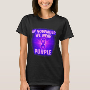 Camiseta Em novembro usamos o Mês de conscientização sobre