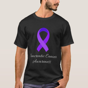 Camiseta Em Novembro Usamos Roxo Conscientização do Câncer 