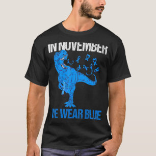 Camiseta Em novembro, Vestimos a consciência azul do guerre