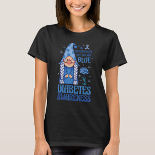 Camiseta Em novembro, Vestimos a consciência da diabetes az