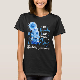 Camiseta Em novembro, Vestimos a consciência da diabetes az