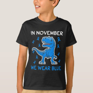 Camiseta Em novembro, Vestimos a consciência da diabetes az
