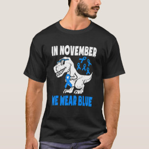Camiseta Em novembro, Vestimos a consciência da diabetes az
