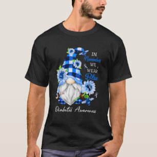 Camiseta Em novembro, Vestimos a consciência da diabetes az