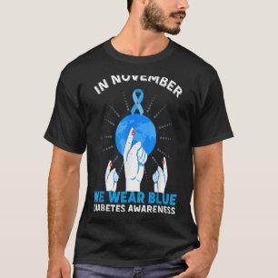 Camiseta Em novembro, Vestimos a consciência da diabetes az