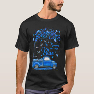 Camiseta Em novembro, Vestimos Diabetes Azuis De Borboleta
