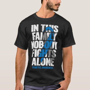 Camiseta Em novembro Vestimos Diabetes Diabéticos T1D T2D A
