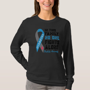 Camiseta Em novembro Vestimos Diabetes T1d T2d Diabetes Azu