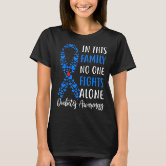 Camiseta Em novembro Vestimos Diabetes T1d T2d Diabetes Azu