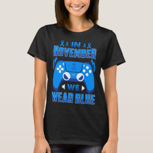 Camiseta Em novembro, Vestimos Ga de Sensibilização para a 