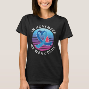 Camiseta Em novembro Vestimos mês de conscientização par