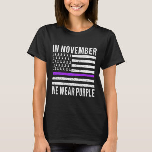 Camiseta Em novembro, Vestimos o conhecimento do Câncer de