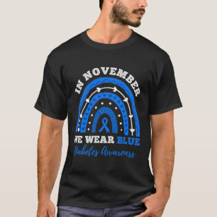 Camiseta Em novembro, Vestimos o conhecimento sobre diabete