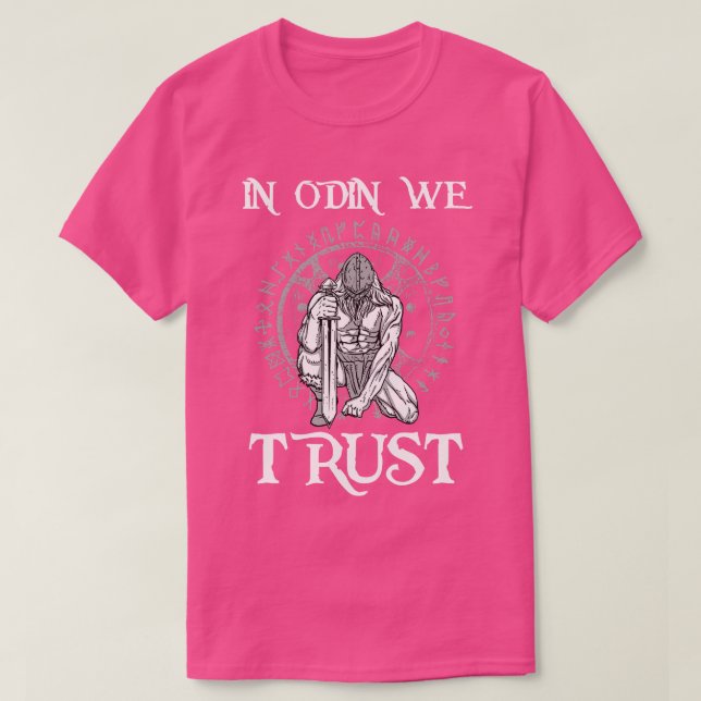 Camiseta Em Odin Confiamos Valhalla 1 (Frente do Design)