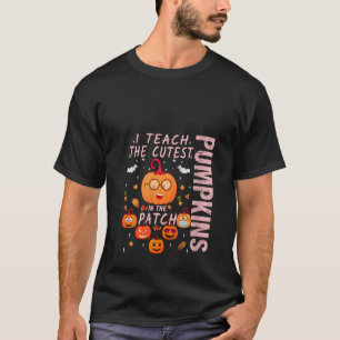 Camiseta Em Outubro Eu Ensino Os Pumpkins Mais Pobres Na Pa