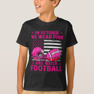 Camiseta Em Outubro Nós Usamos a Bandeira do Câncer de Mama
