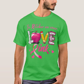 Camiseta em outubro nós usamos rosa amor conscientização câ