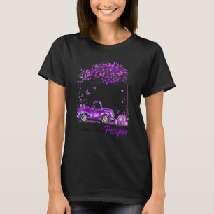 Camiseta Em Outubro Nós Usamos Roxo Violência Doméstica Out