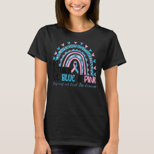 Camiseta Em Outubro, Rosa E Azul, O Arco-Íris-Leopardo É Um