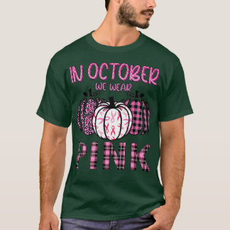 Camiseta Em outubro, Vestimos a Boca-Cola Rosa-Fita-Leopard