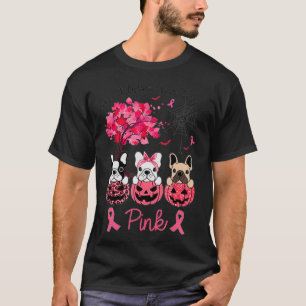 Camiseta Em outubro, Vestimos a Caça-Vestígios Branca Rosa